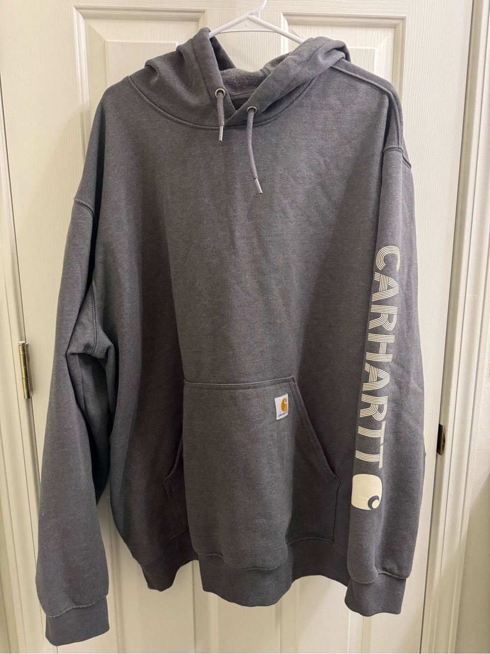 Carhartt Men's Gray Hooded Sweatshirt